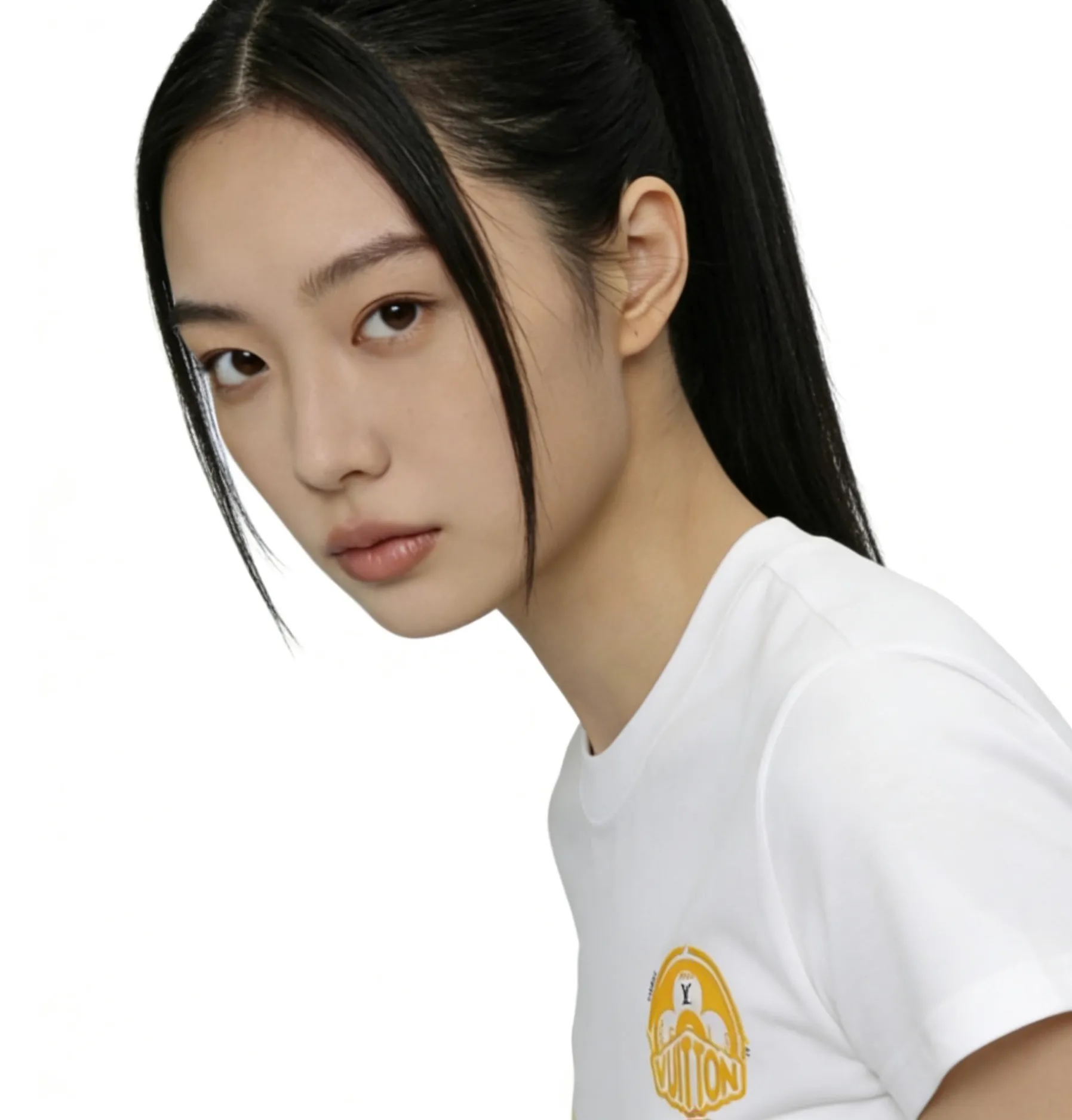 Louis Vuitton/Louis Vuitton 26ss front and rear logo printed short sleeves
